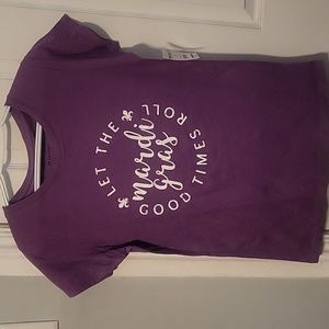 NWT Mardi Gras Let the Good Times Roll Tee